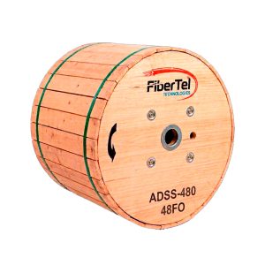 Cable de Fibra Óptica ADSS G652D para Instalación Aérea de Alta Capacidad Bobina 4KM