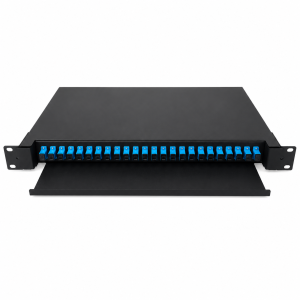 ODF 24 Puertos 1U para Fibra Óptica SC Completo para Rack