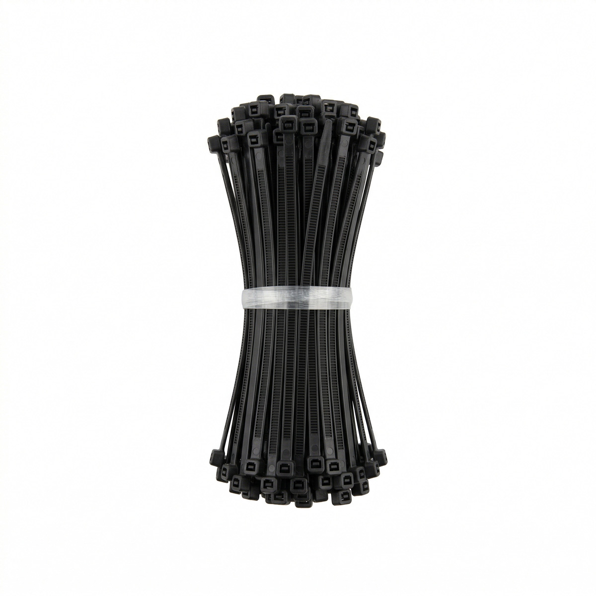 Amarras Plásticas Negras para Cableado y Redes 100 Unidades