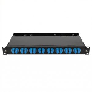 ODF 12 Puertos 1U para Fibra Óptica SC Completo para Rack