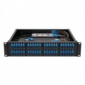 ODF 48 Puertos 2U para Fibra Óptica SC Completo para Rack