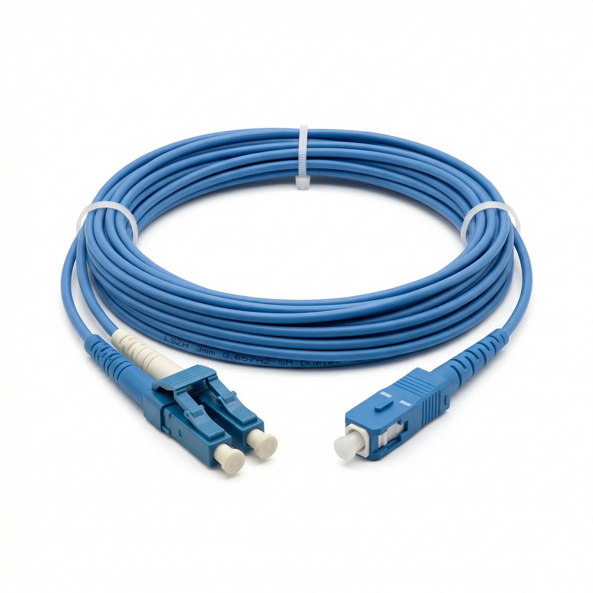 Patch Cord Fibra Óptica LC – SC Dúplex Monomodo G657A2 LSZH 3mm