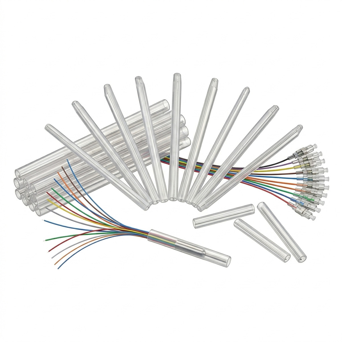 Tubos Termocontraíbles para Protección de Empalme de Fibra Óptica